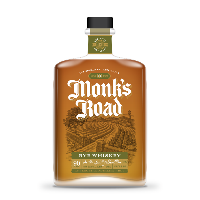 Monk's Road Rye Whiskey bottle